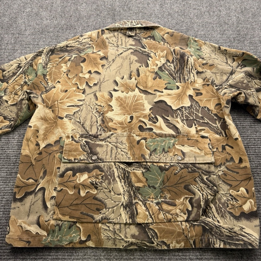 Vintage American Traditions 10x‎ Jacket Mens Large Realtree Camo Cavas Full Zip - Picture 6 of 13